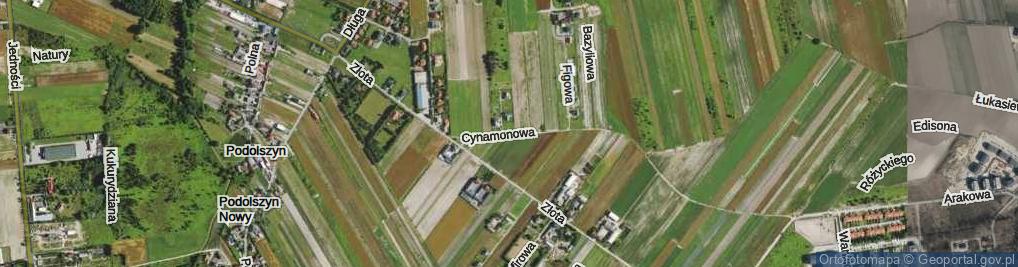 Zdjęcie satelitarne Cynamonowa ul.